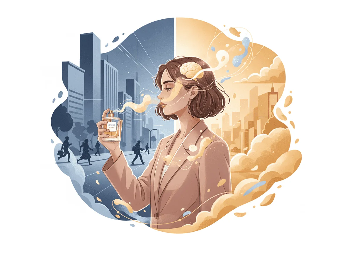 Slide Como Usar Perfume para Marcar Transições Emocionais Conscientes: O Ritual que Transforma Sua Mente